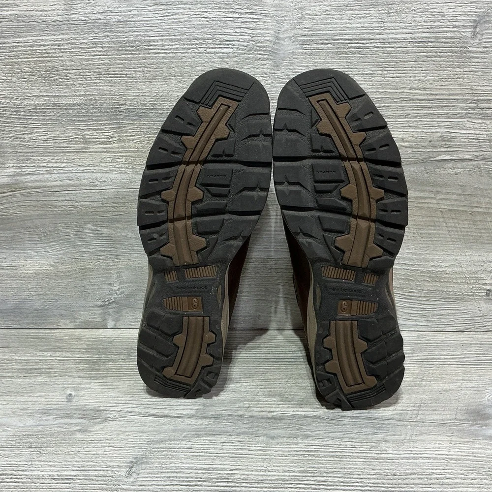 New Balance 966 Waterproof MW966BR Brown Outdoor Casual Leather Shoes Men's 14 D